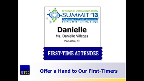 I was shocked, in the middle of the opening presentation, to see my name "up in lights"!