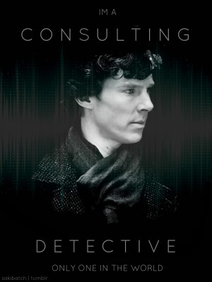 Even Sherlock Holmes has a hard time as a consultant in his field. (image from tomandbensbitch.tumblr.com)