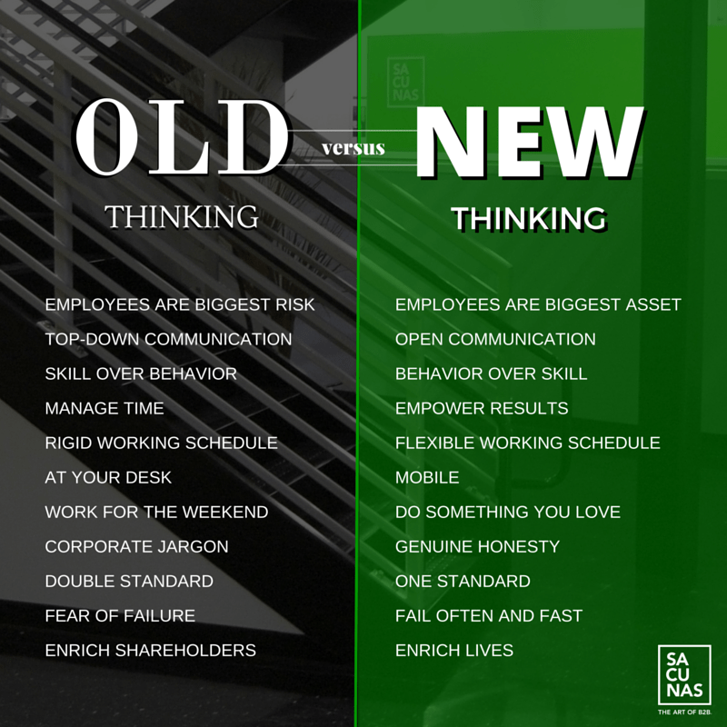 infographic old thinking vs new thinking